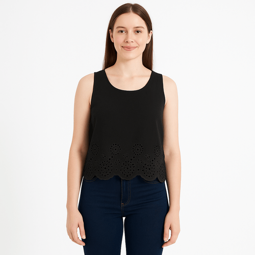 Blusa negra para mujer