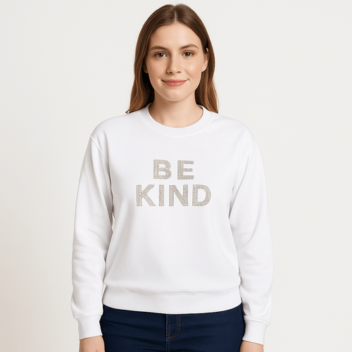 Pull over blanco con textura