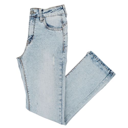 Flare jeans azul lavado para mujer