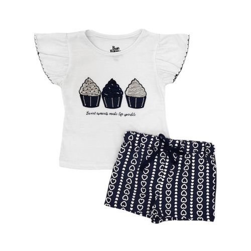 Conjunto con short para niña
