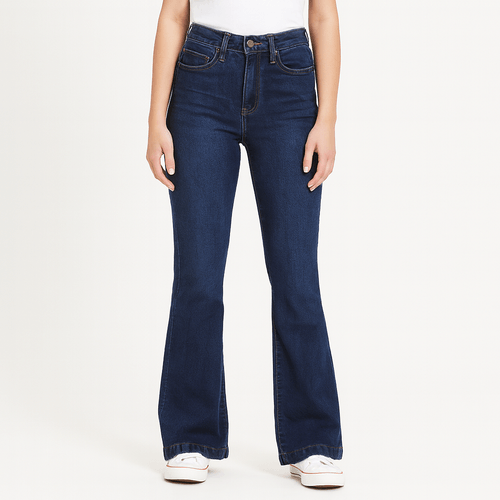 Flare jeans lavado para mujer