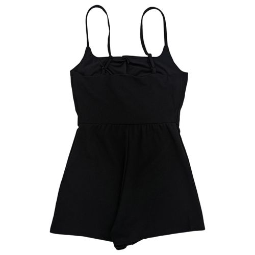 Romper negro casual de tirantes para mujer