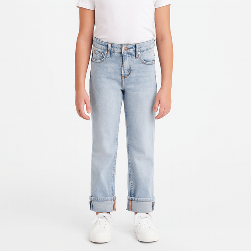 Straight jeans azul claro para niña