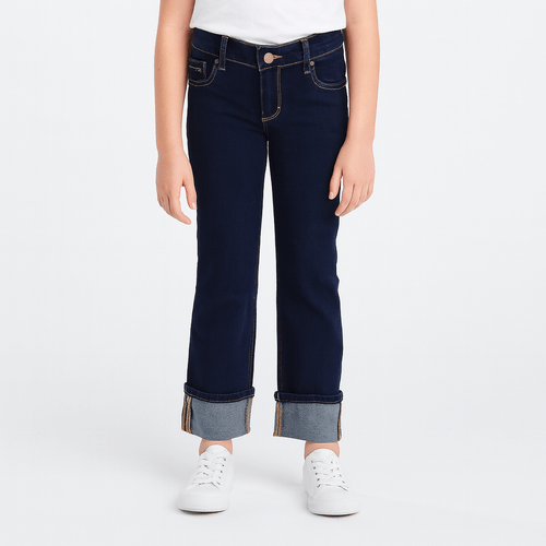 Straight azul oscuro para niña