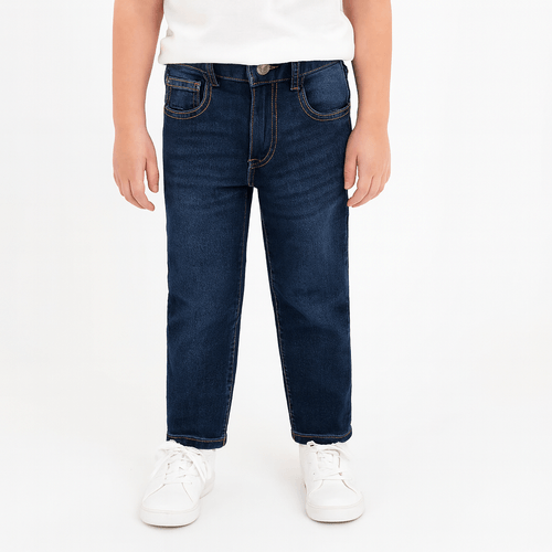 Jeans recto azul oscuro para niño
