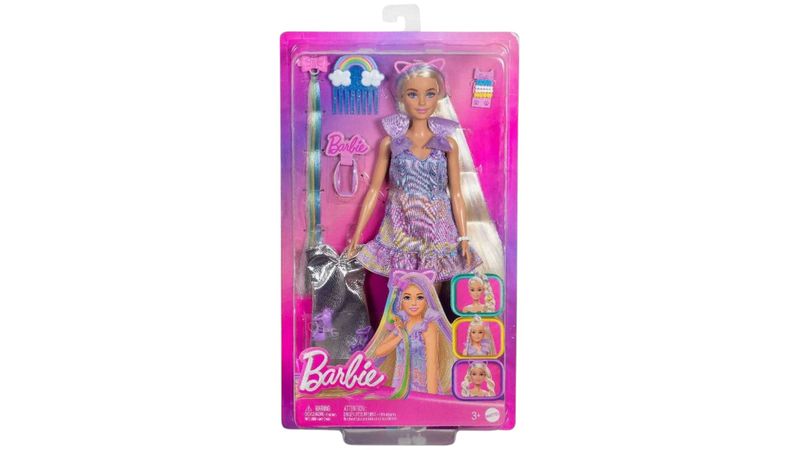 Barbie set de juego peinados divertidos cabello rubio