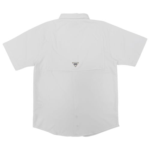 Camisa color blanco con mangas cortas para hombre