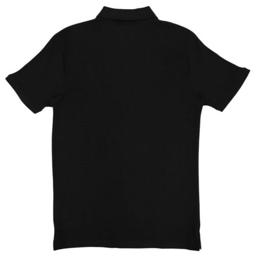 Camisa tipo polo negra para hombre