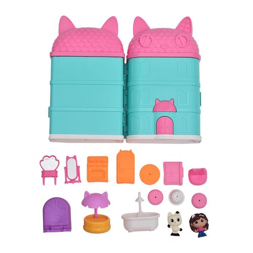 Gabby`S Doll House Set Conjunto de Habitación Ducha Figuras y Accesorios