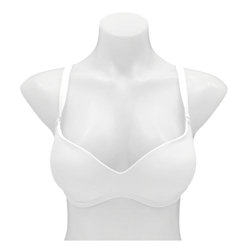 Brasier blanco copa C sin varillas para mujer