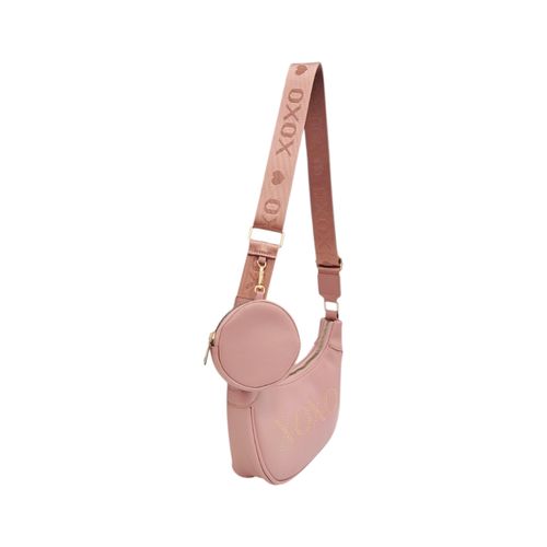 Cartera casual hobo en color rosa para mujer