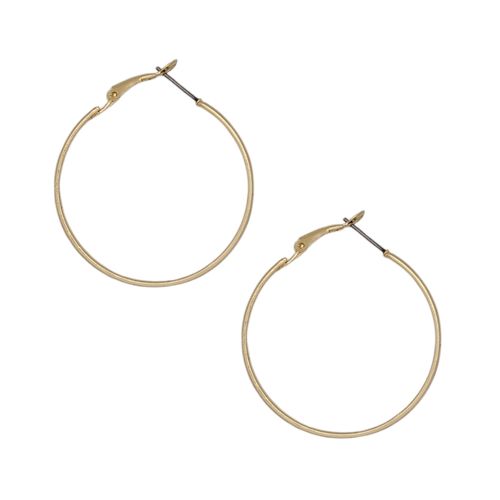 Argollas color dorado sólido para mujer