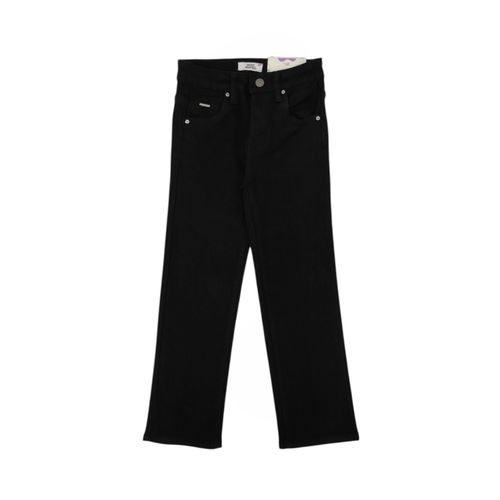 Straight jeans Most Wanted color negro sólido para niña