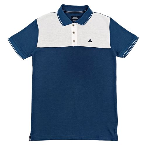Camisa tipo polo en bicolor para hombre