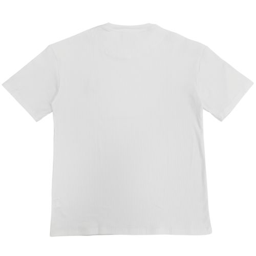 Camiseta casual blanca con mangas cortas para hombre