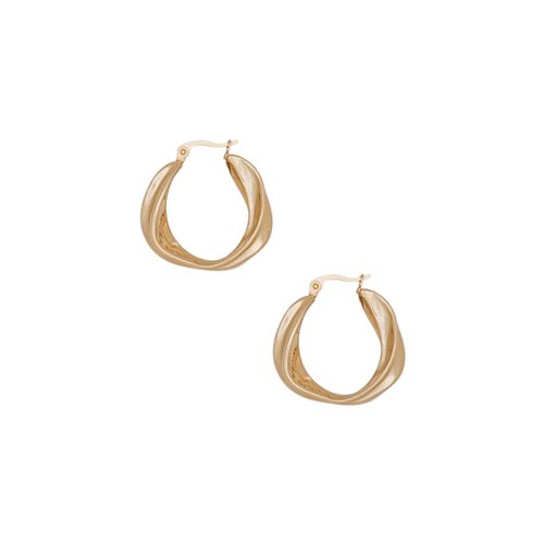 Argollas con textura en color dorado para mujer