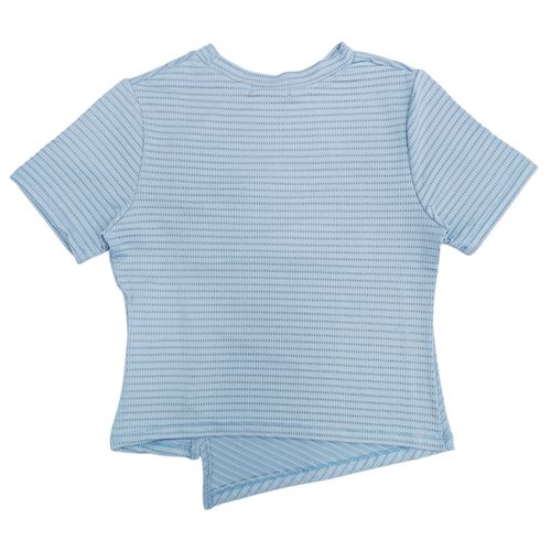 Blusa en color celeste con costura para mujer