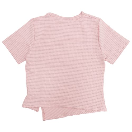 Blusa en color rosa con costura para mujer