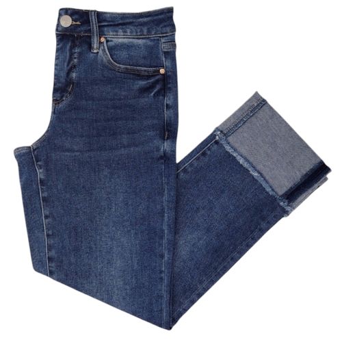 Straight jeans YMI color azul lavado para mujer