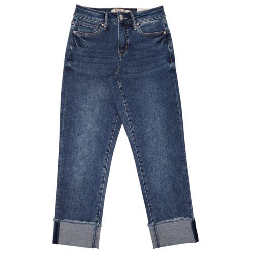 Straight jeans YMI color azul lavado para mujer