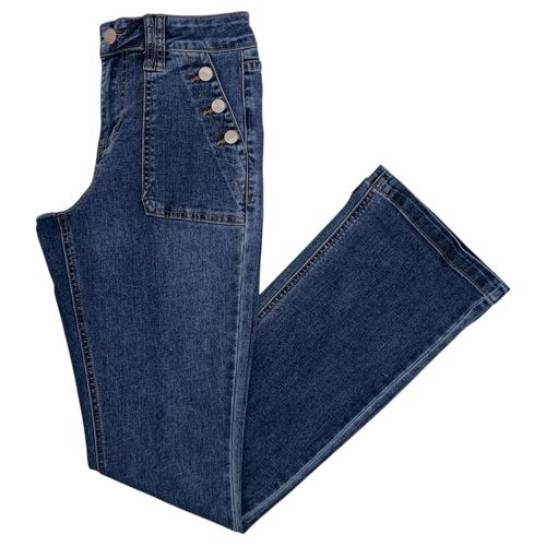Flare jeans YMI color azul lavado para mujer