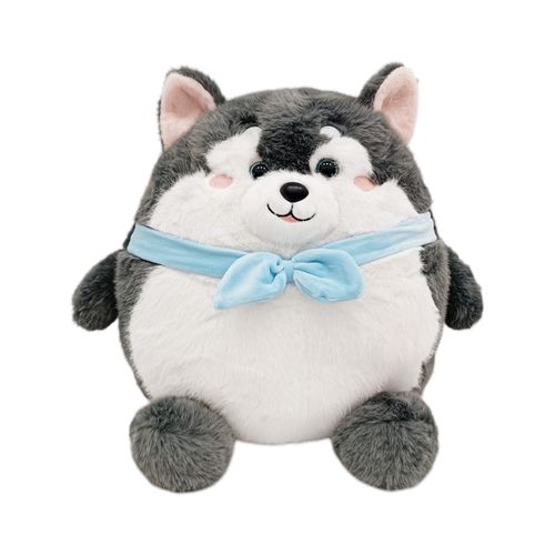 Peluche de lobo en bicolor