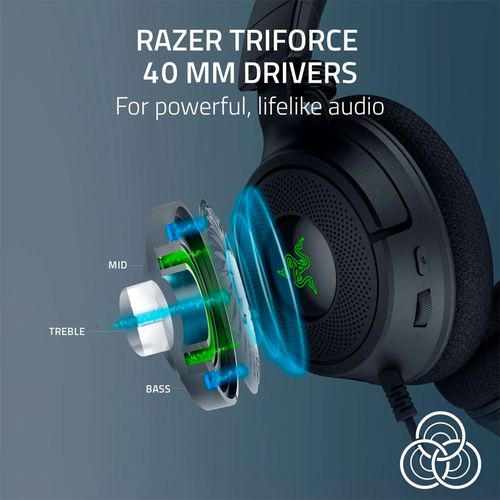 Audífono cableado gaming Razer Kraken V4 X