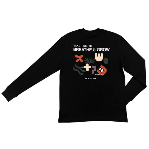 Suéter Most Wanted en color negro con cuello redondo y mangas cortas para hombre