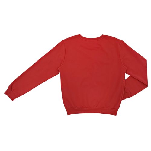 Pull over color rojo diseño navideño para mujer
