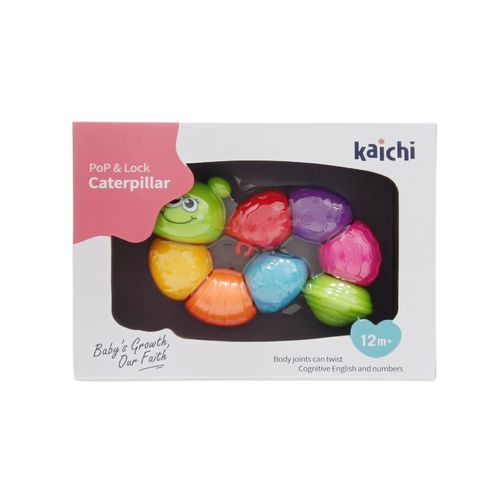 Juguete multicolor con forma de gusano para bebé niño