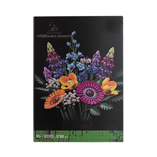 Bloques armables en forma de flores multicolores