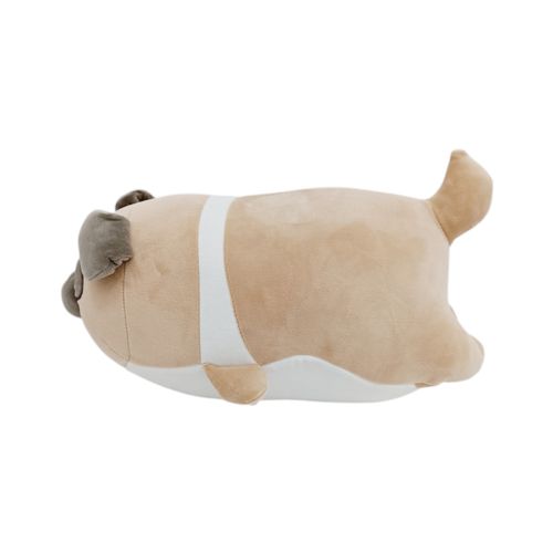 Peluche en forma de perrito pug en bicolor