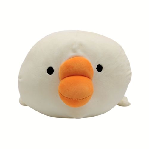 Peluche en forma de pato color blanco
