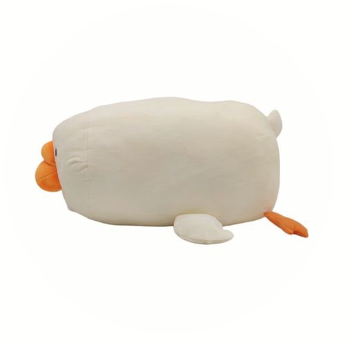 Peluche en forma de pato color blanco
