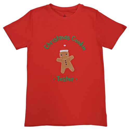 Camiseta en color rojo navideña para hombre