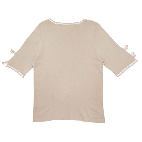 Blusa en color beige con detalle chonga para mujer