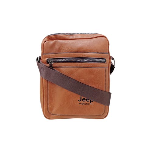 Crossbody casual en color café para hombre