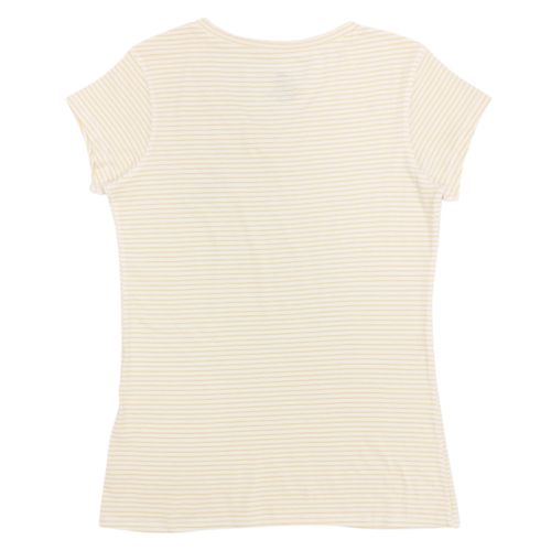 Camiseta color amarillo con cuello en V para mujer