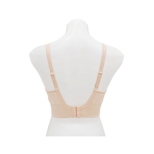 Brasier color nude de escote en V sin varillas para mujer