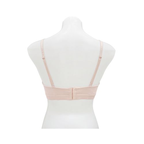 Brasier color nude de escote en V sin varillas para mujer