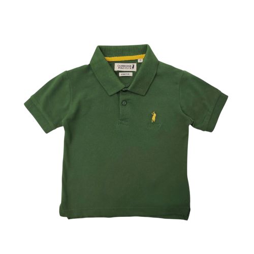 Camisa en color verde tipo polo para niño