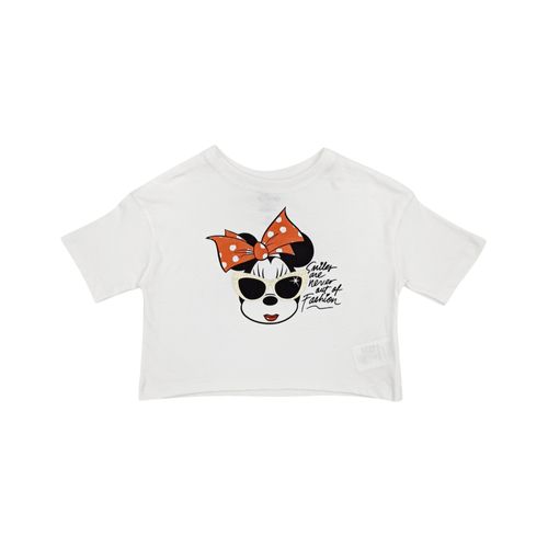 Camiseta en color blanco con mangas cortas para niña