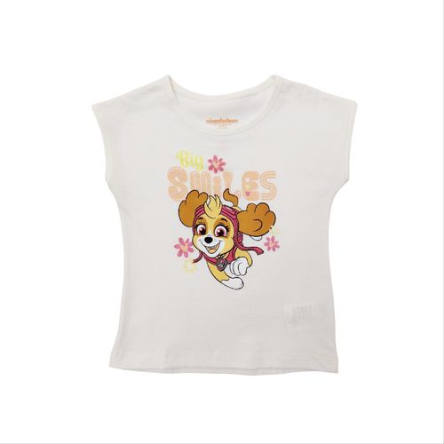 Camiseta en color blanco para niña