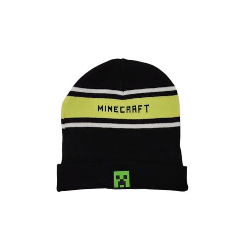 Gorro bicolor con diseño de Minecraft para niño