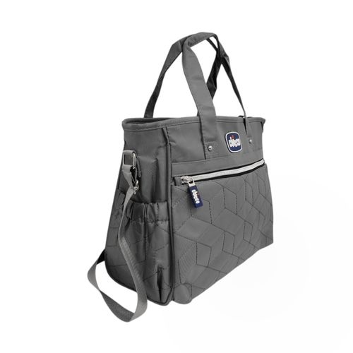 Pañalera color gris con textura