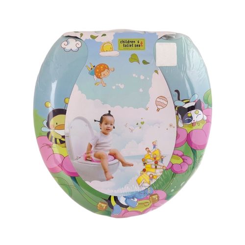 Asiento de baño entrenador color celeste