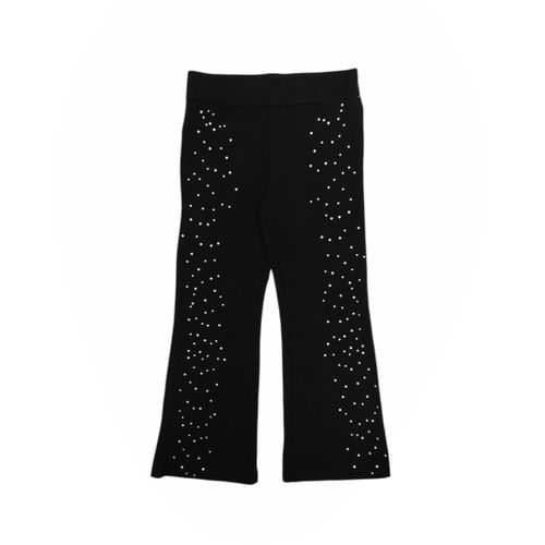 Leggins St. Jacks color negro con detalles de piedras brillantes para niña