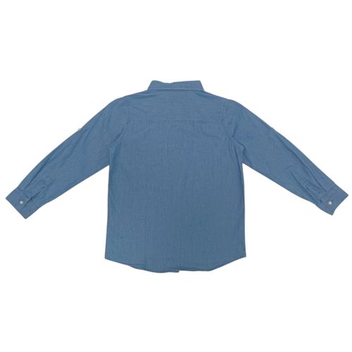 Camisa denim color azul con mangas largas para niño