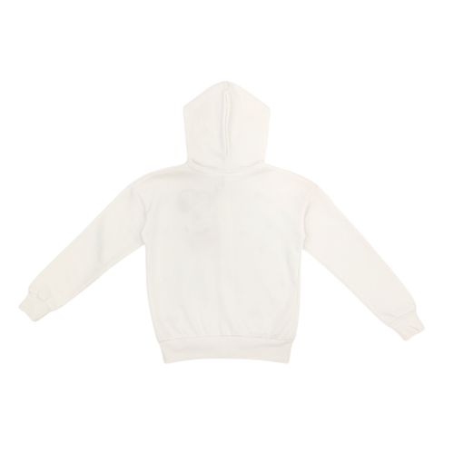 Sudadera St. Jacks en color ivory con cierre frontal de zíper para niña