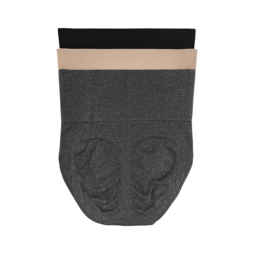 Set de 3 fajas tipo panty en multicolor con estilo alto moldeadora para mujer